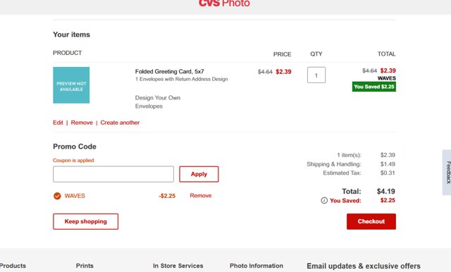 CVS CarePass checkout page showing CVS CarePass promo code box | Screenshot taken by SimplyCodes community member on Jul 25, 2025