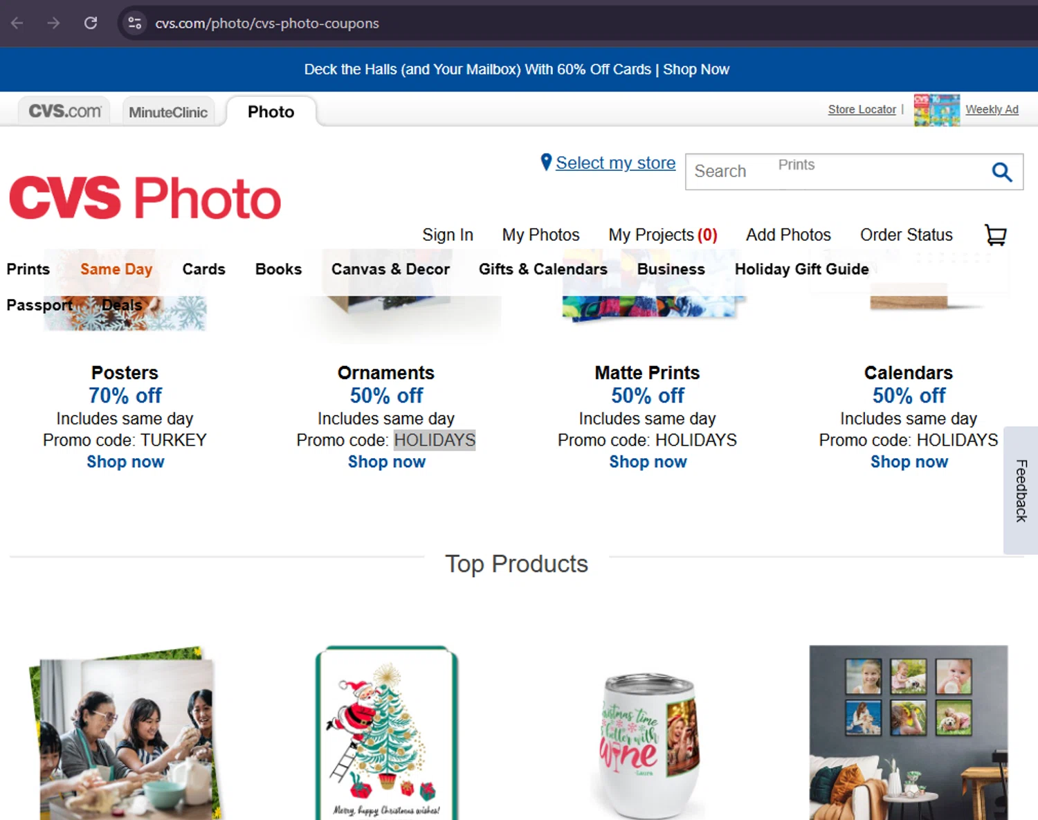 CVS CarePass checkout page showing CVS CarePass promo code box | Screenshot taken by SimplyCodes community member on Nov 30, 2025