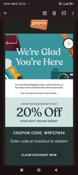 CVS CarePass coupon verification screenshot
