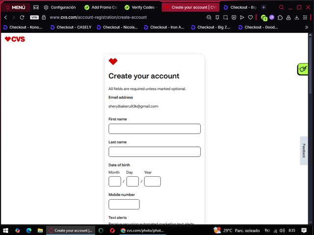 CVS Optical checkout page showing CVS Optical promo code box | Screenshot taken by SimplyCodes community member on May 7, 2025