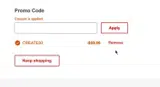 CVS Optical coupon verification screenshot
