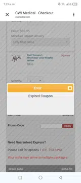 CWSTRYKER coupon verification screenshot