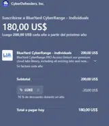 LUKE coupon verification screenshot