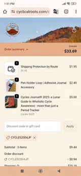 Cycles2004jp coupon verification screenshot