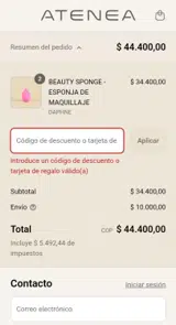 DAME coupon verification screenshot