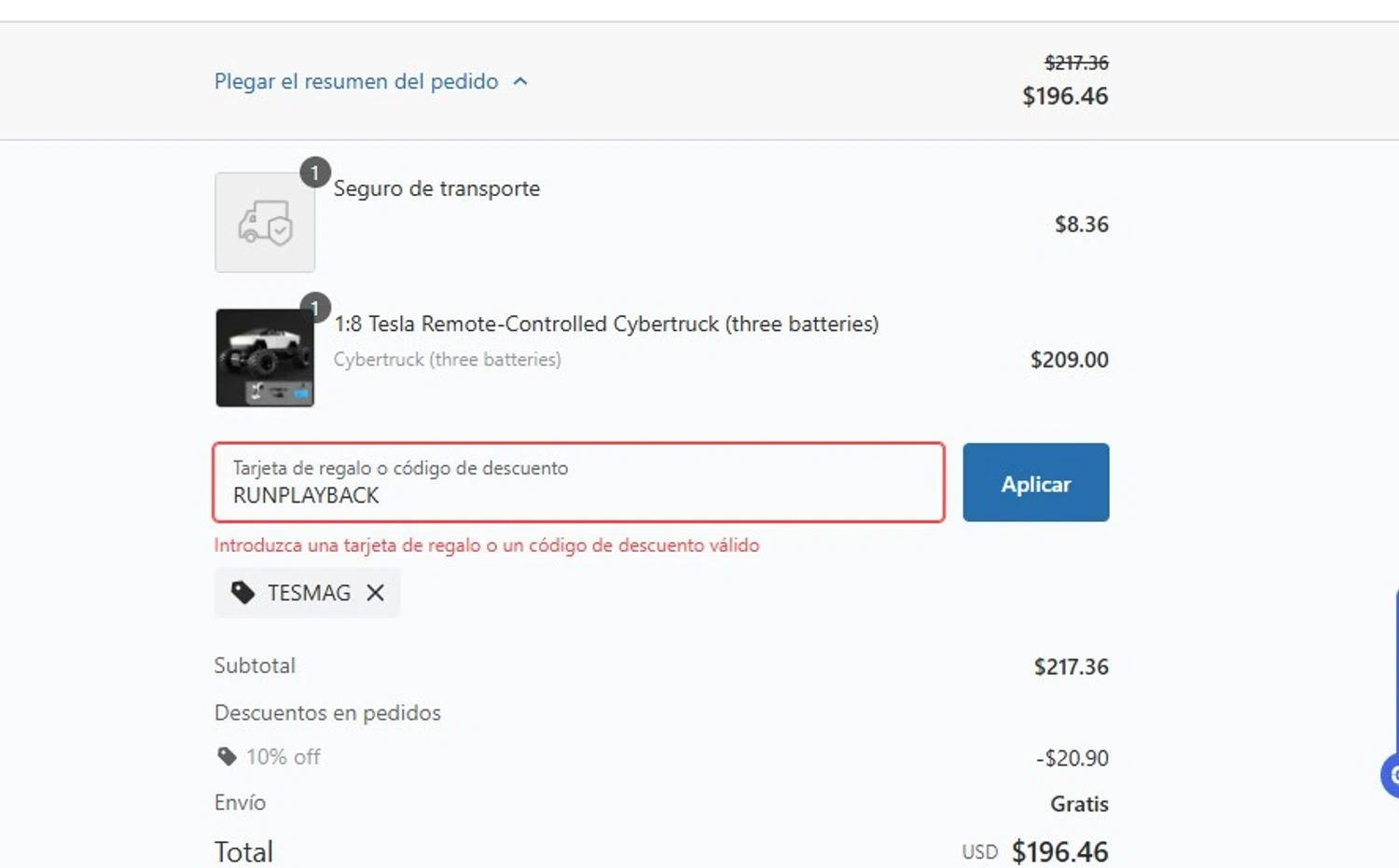 CYKE Bikes promo code screenshot showing code RUNPLAYBACK applied at CYKE Bikes checkout page. Uploaded by SimplyCodes community member Firmino on Dec 21, 2025