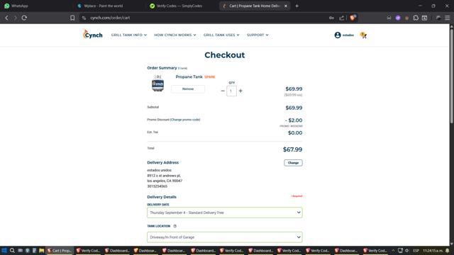 Cynch checkout page showing Cynch promo code box | Screenshot taken by SimplyCodes community member on Aug 29, 2025