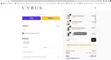 Cyrus Knits coupon verification screenshot