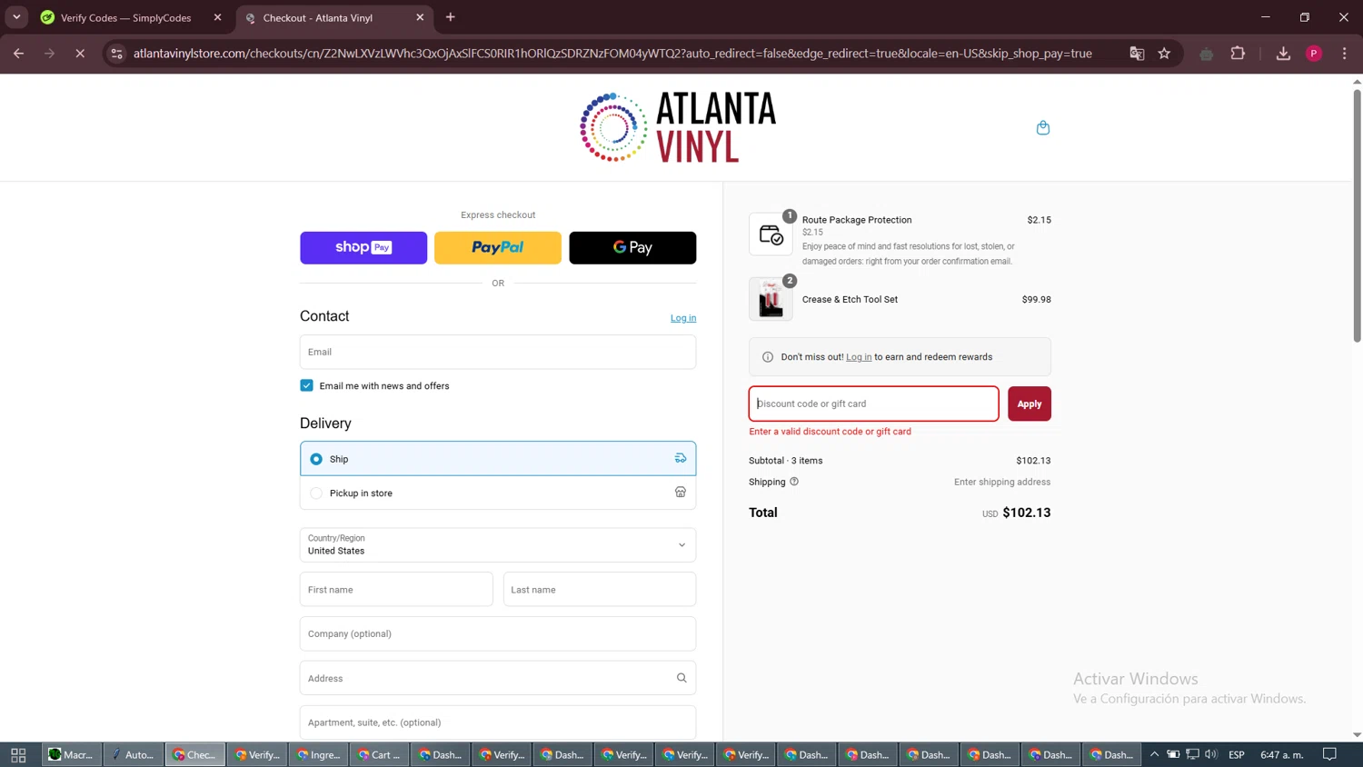 Dabbsson coupon code screenshot showing code WELCOME applied at Dabbsson checkout page. Uploaded by SimplyCodes community member CarlitosAndres on Mar 27, 2025