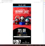 BLOWOUT24 coupon verification screenshot