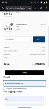 DAHON coupon verification screenshot