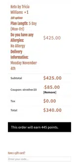 STROTHER20 coupon verification screenshot