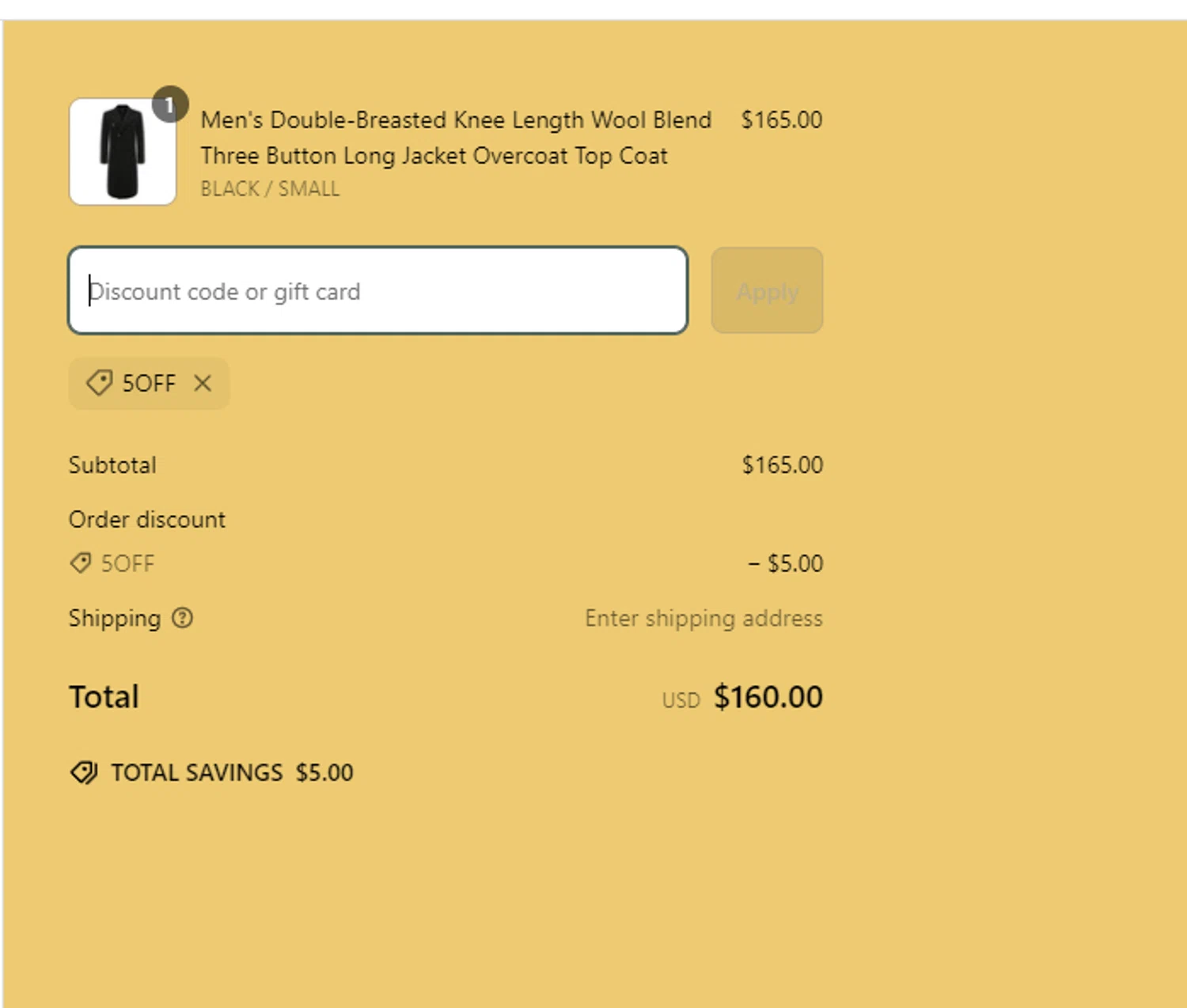 Daily Haute discount code screenshot showing code 5OFF applied at Daily Haute checkout page. Uploaded by SimplyCodes community member sapphire_nitro on Mar 7, 2025