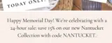 nantucket coupon verification screenshot
