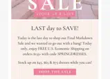 springdresses coupon verification screenshot