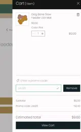 LALI20 coupon verification screenshot