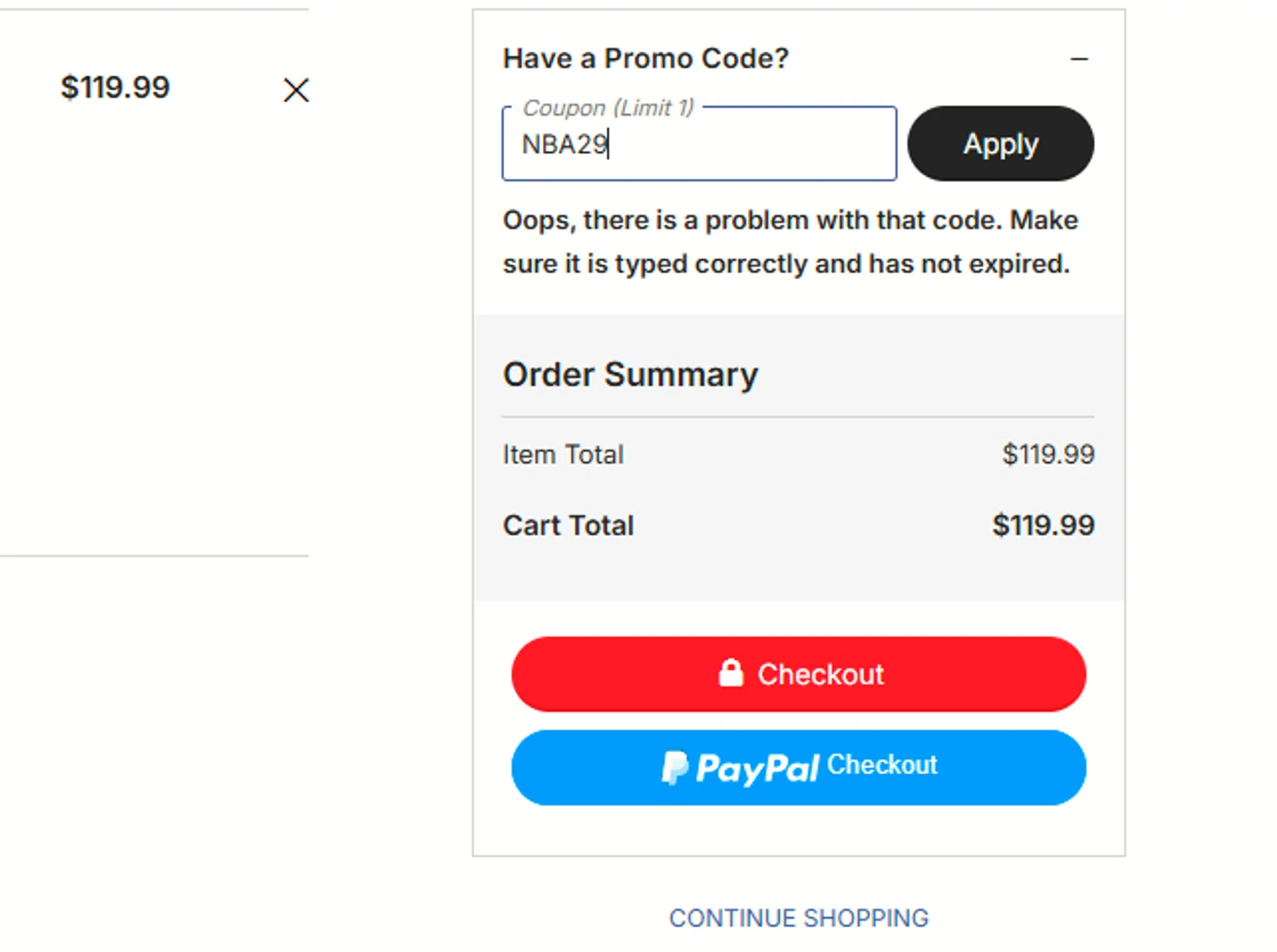 Dallas Mavericks promo code screenshot showing code NBA29 applied at Dallas Mavericks checkout page. Uploaded by SimplyCodes community member a2d2c2d211 on Nov 22, 2025