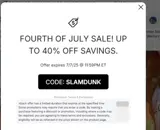 Dallas Mavericks coupon verification screenshot