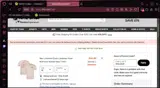 Dallas Stars Shop coupon verification screenshot