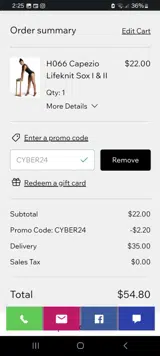 Dance Fashions Warehouse coupon verification screenshot
