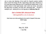 party25 coupon verification screenshot
