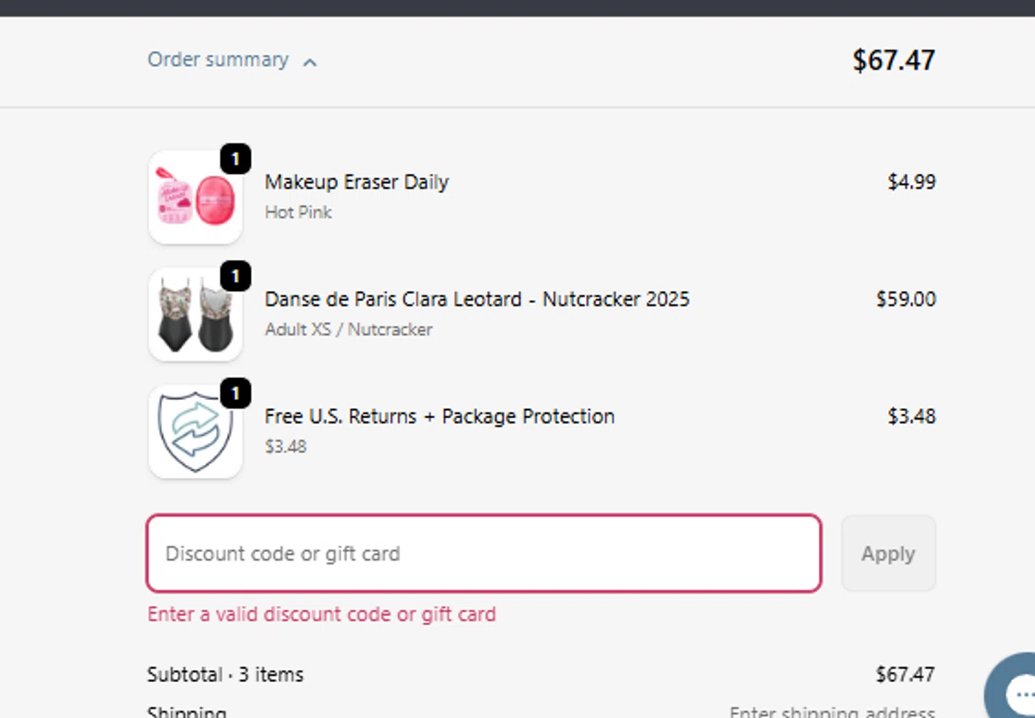 DanceSupplies promo code screenshot showing code SAVE20%NOW applied at DanceSupplies checkout page. Uploaded by SimplyCodes community member gabrieladrianza on Nov 8, 2025