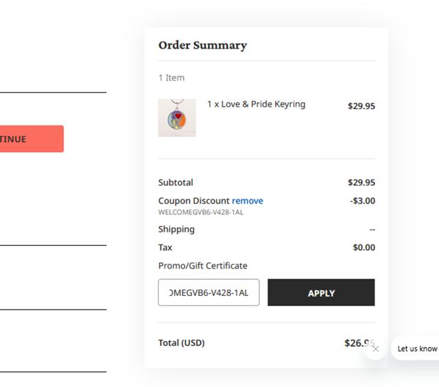 Danforth Pewter checkout page showing Danforth Pewter promo code box | Screenshot taken by SimplyCodes community member on Jun 21, 2025