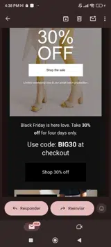 Big30 coupon verification screenshot