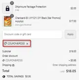 COUPONBIRDS5 coupon verification screenshot