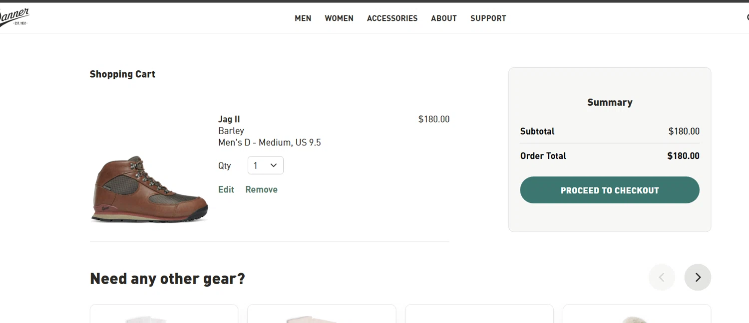 Danner discount code screenshot showing code FS2-221120 applied at Danner checkout page. Uploaded by SimplyCodes community member LieutenantGhost on Mar 13, 2025