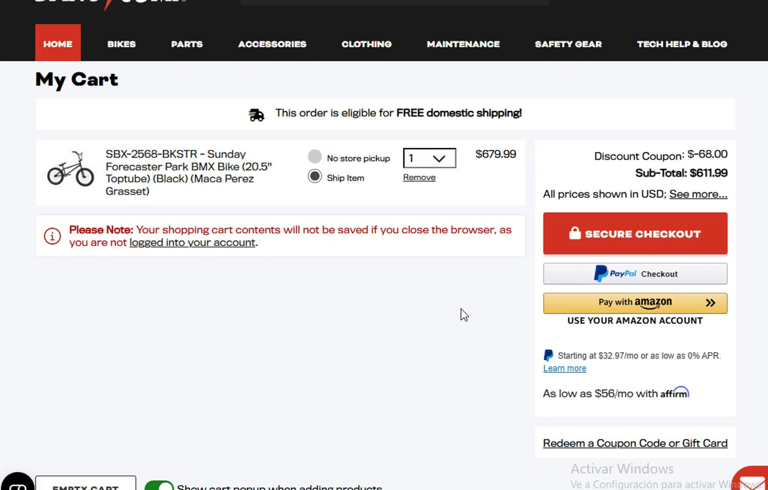 Dan's Comp promo code screenshot showing code BRANT applied at Dan's Comp checkout page. Uploaded by SimplyCodes community member BudgetGuardian5712 on Jan 4, 2026