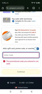 BASIC20 coupon verification screenshot