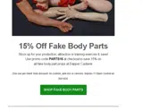 PARTS15 coupon verification screenshot