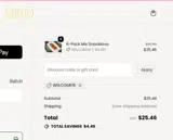 WELCOME15 coupon verification screenshot