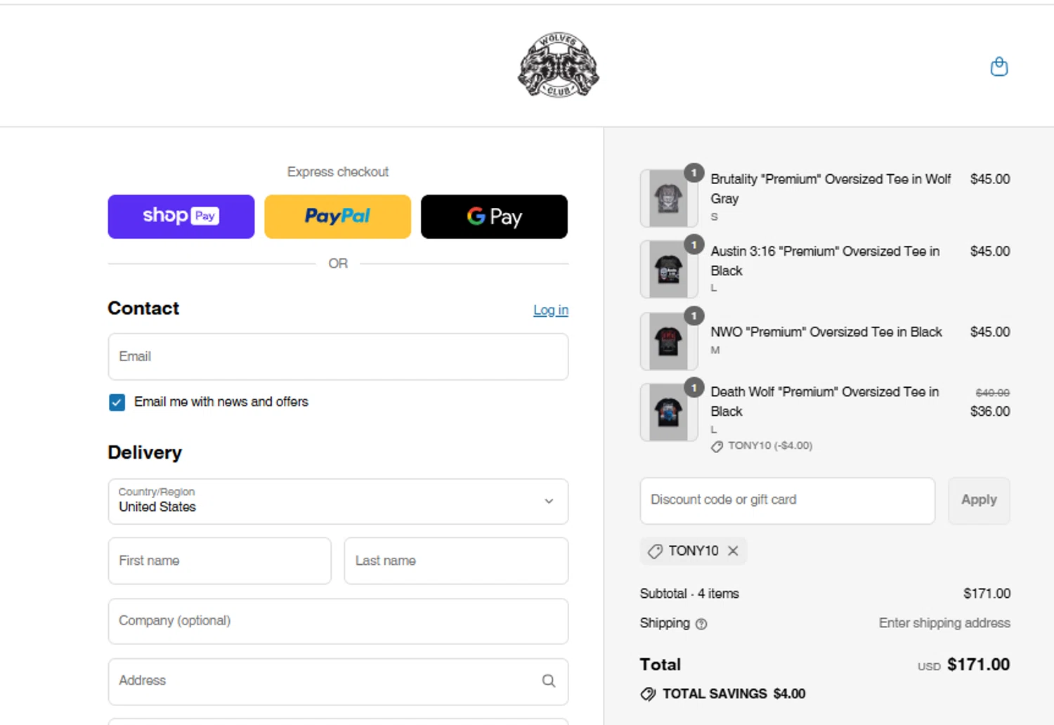 Darc Sport discount code screenshot showing code TONY10 applied at Darc Sport checkout page. Uploaded by SimplyCodes community member danielgonzalez5 on Jul 12, 2025