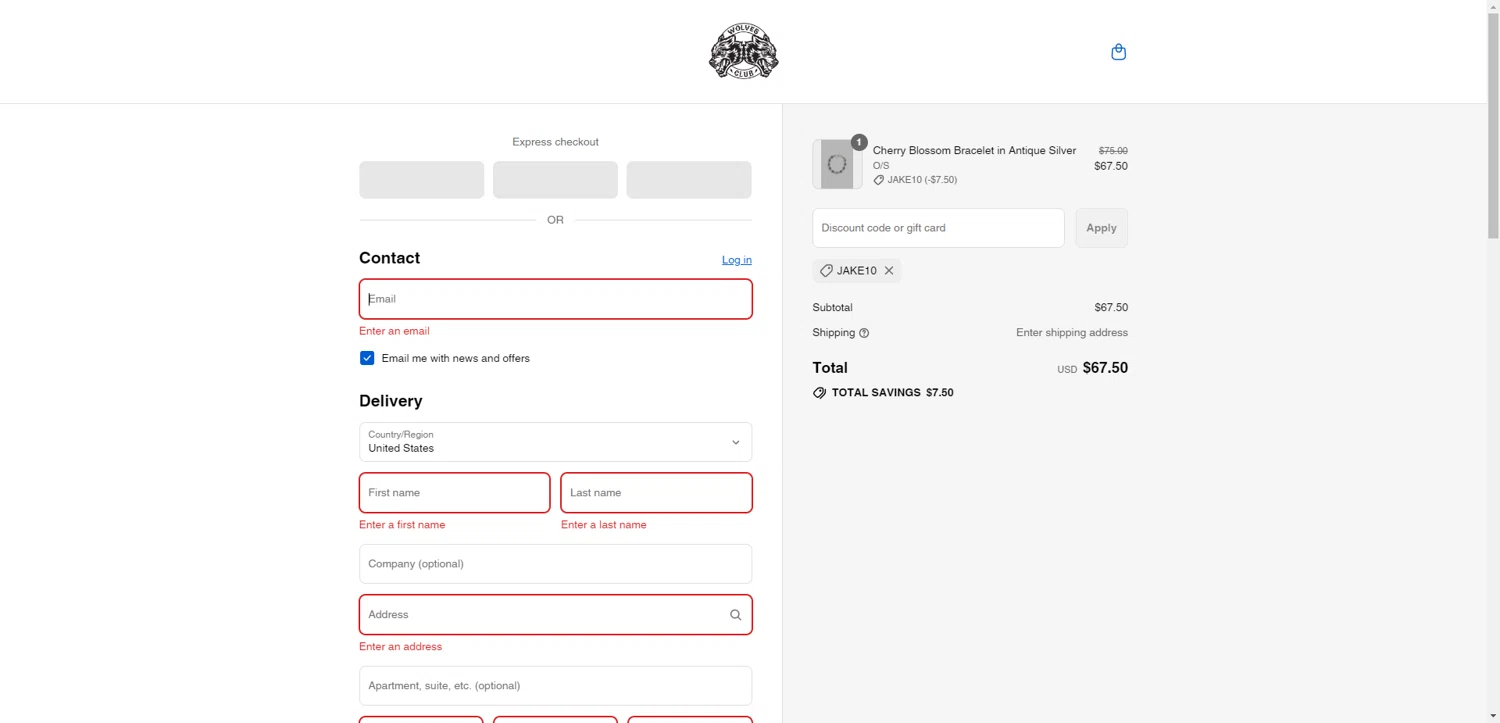 Darc Sport discount code screenshot showing code JAKE10 applied at Darc Sport checkout page. Uploaded by SimplyCodes community member PromoAdmiral6652 on Aug 29, 2025