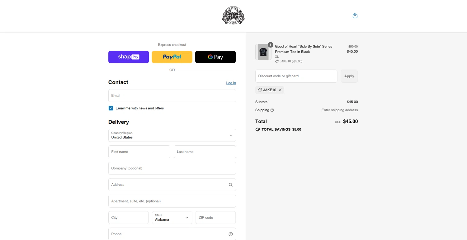 Darc Sport discount code screenshot showing code JAKE10 applied at Darc Sport checkout page. Uploaded by SimplyCodes community member WiseDefender6803 on Jul 26, 2025