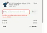 15DUTE coupon verification screenshot