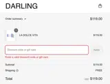 MADARLING20 coupon verification screenshot