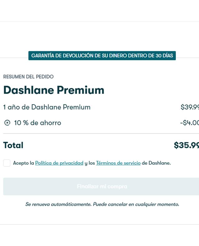 Dashlane checkout page showing Dashlane promo code box | Screenshot taken by SimplyCodes community member on Aug 22, 2025