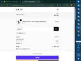 DASH15 coupon verification screenshot