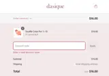 Dasique coupon verification screenshot