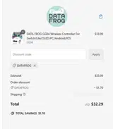 DATAFROG coupon verification screenshot