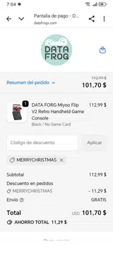 MERRYCHRISTMAS coupon verification screenshot
