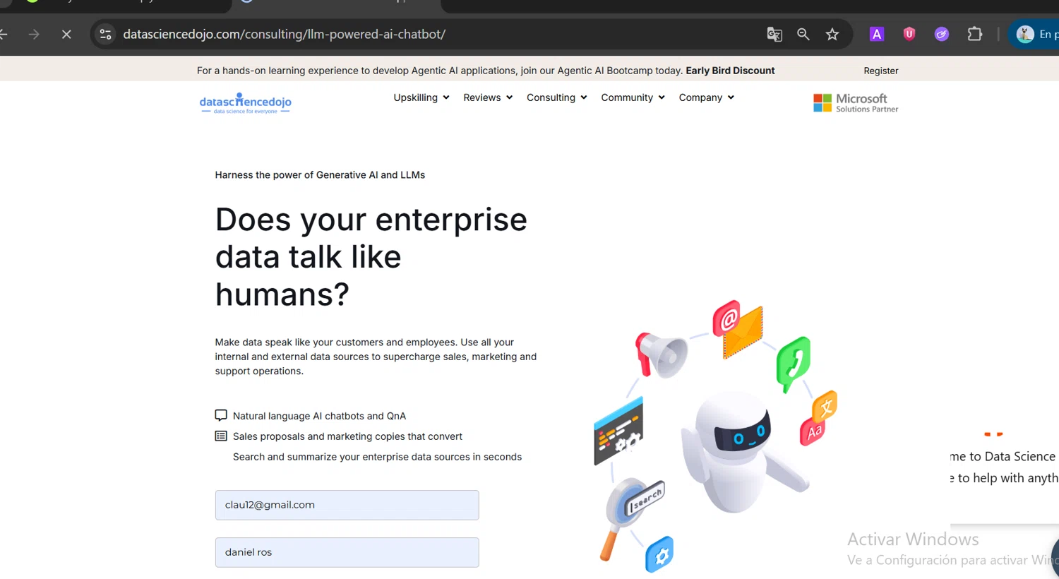 Data Science Dojo promo code screenshot showing code LLM1500 applied at Data Science Dojo checkout page. Uploaded by SimplyCodes community member CoinOwl5103 on Mar 7, 2026