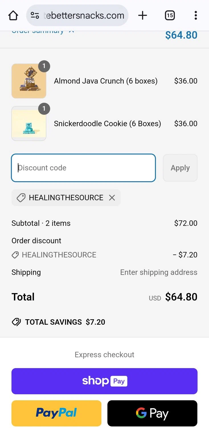 Date Better promo code screenshot showing code Healingthesource applied at Date Better checkout page. Uploaded by SimplyCodes community member KarinaHZ on Mar 31, 2025
