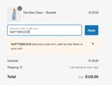 Daughters of India coupon verification screenshot