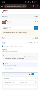 LORIODIOR coupon verification screenshot
