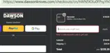 Dawson Knives coupon verification screenshot