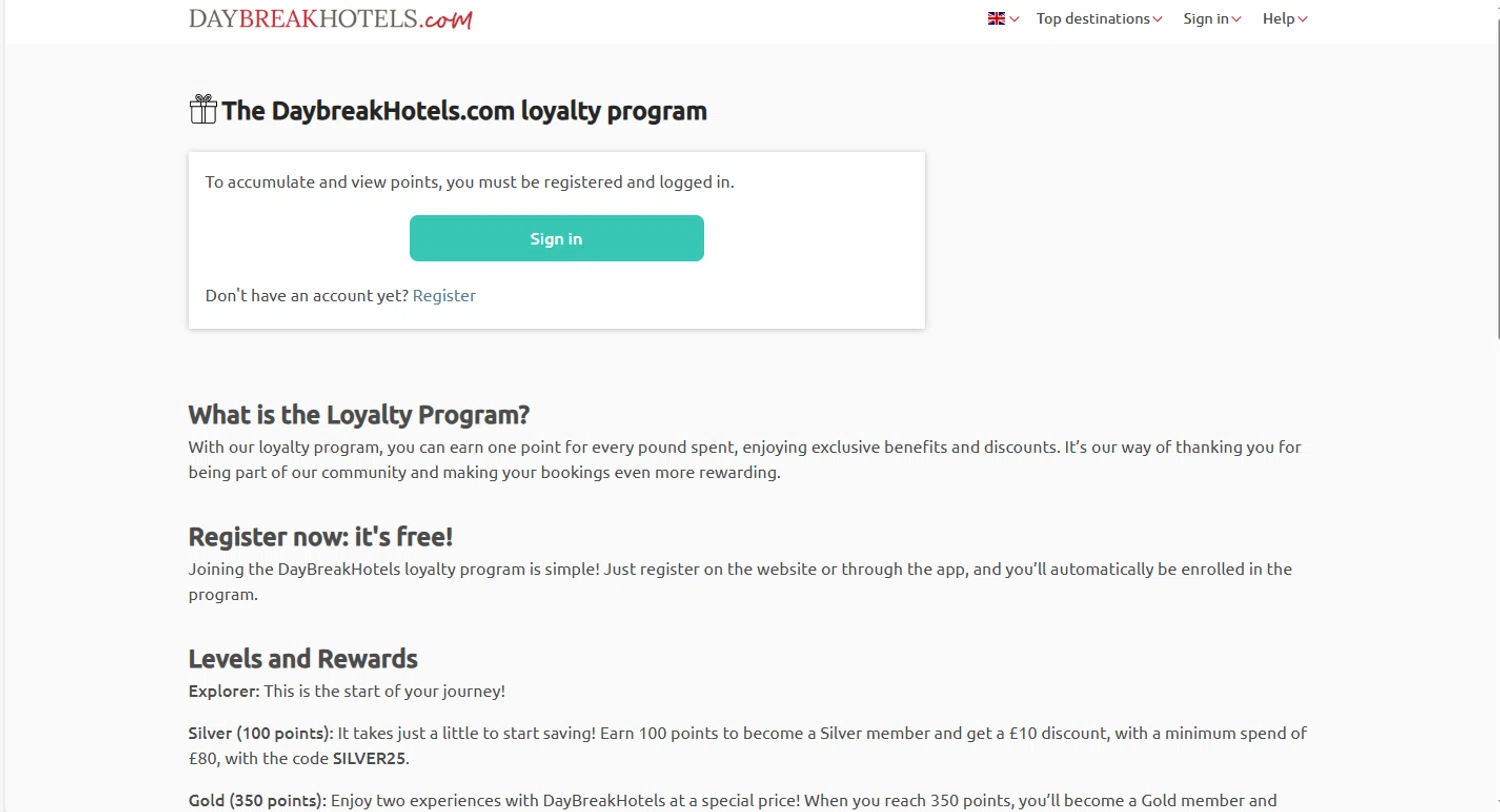 DaybreakHotels discount code screenshot showing code SILVER25 applied at DaybreakHotels checkout page. Uploaded by SimplyCodes community member FrugalElite775 on Jan 2, 2025